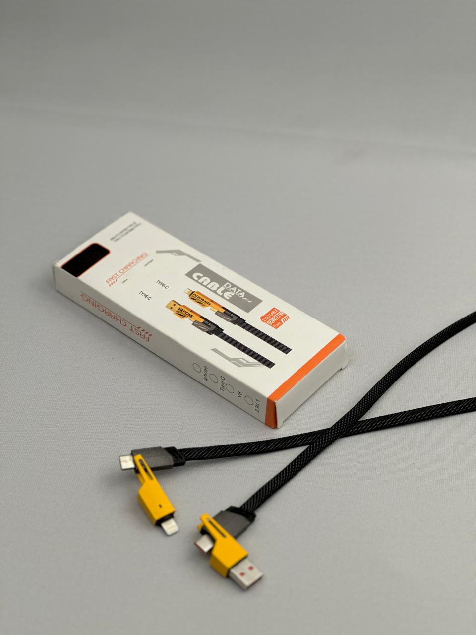 3 -in-1 Fast Charging Data Cable (Type-C / USB variants) .  ( BUY 1 GET 1 FREE )